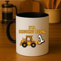 1st Birthday I'm Digging Being One Coffee Mug thumb 4