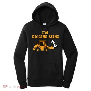 1st Birthday I'm Digging Being One Women's Hoodie
