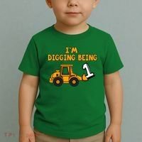 1st Birthday I'm Digging Being One Toddler T-Shirt thumb 2