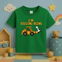 1st Birthday I'm Digging Being One Toddler T-Shirt thumb 3