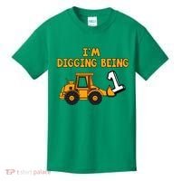 1st Birthday I'm Digging Being One Kids T-Shirt thumb 0