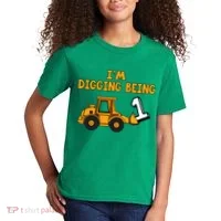 1st Birthday I'm Digging Being One Kids T-Shirt thumb 2