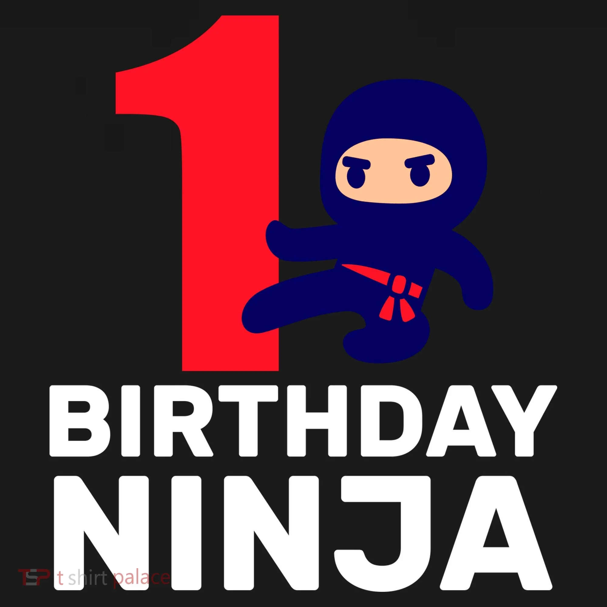 1st Birthday Ninja  Doggie Tank