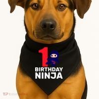 1st Birthday Ninja  USA-Made Doggie Bandana thumb 1