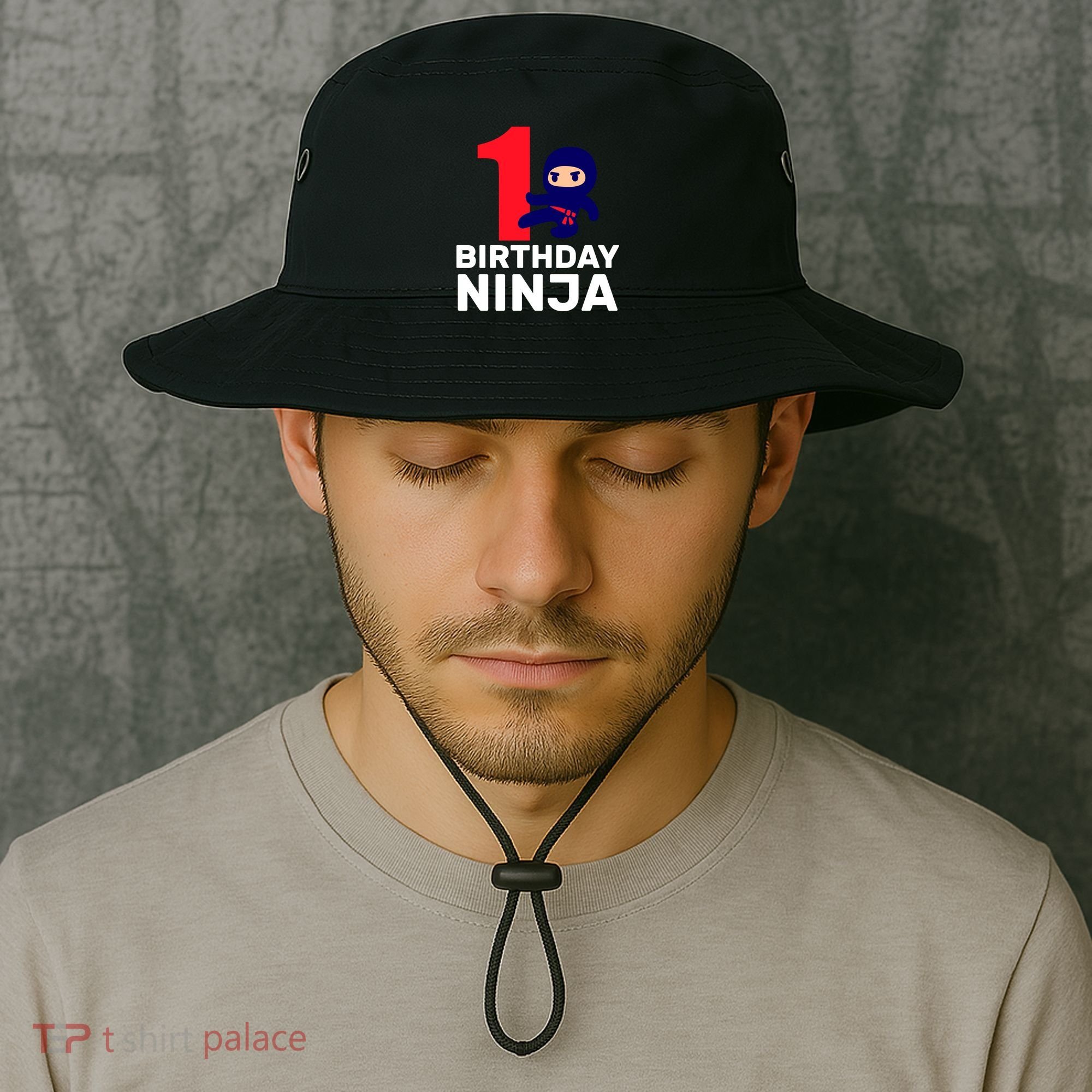 1st Birthday Ninja  Bucket Hat