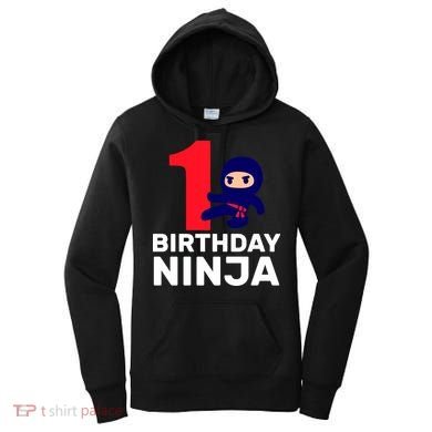 1st Birthday Ninja  Women's Hoodie