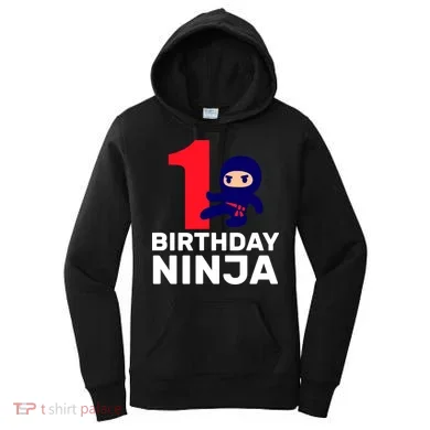 1st Birthday Ninja  Women's Hoodie