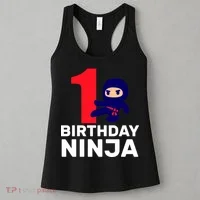 1st Birthday Ninja  Women's Tank Top thumb 3