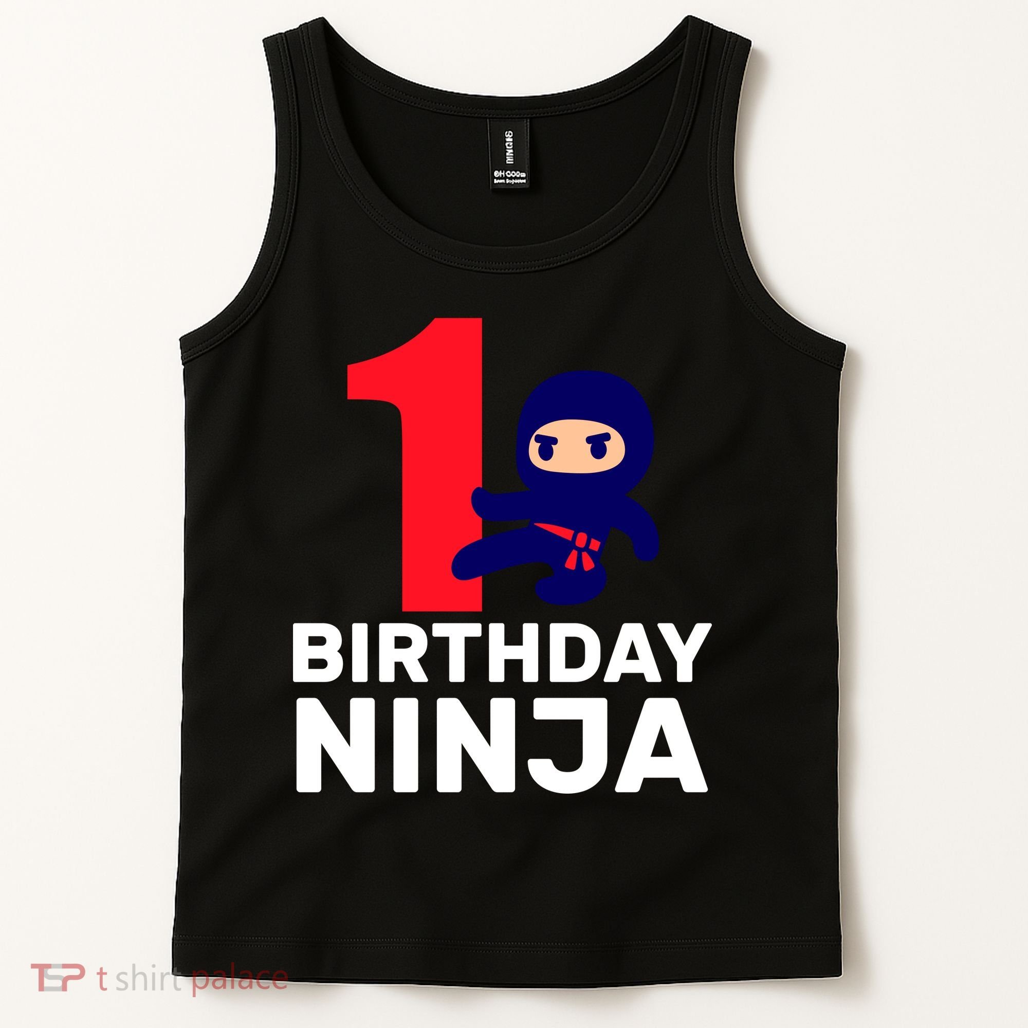 1st Birthday Ninja  Tank Top