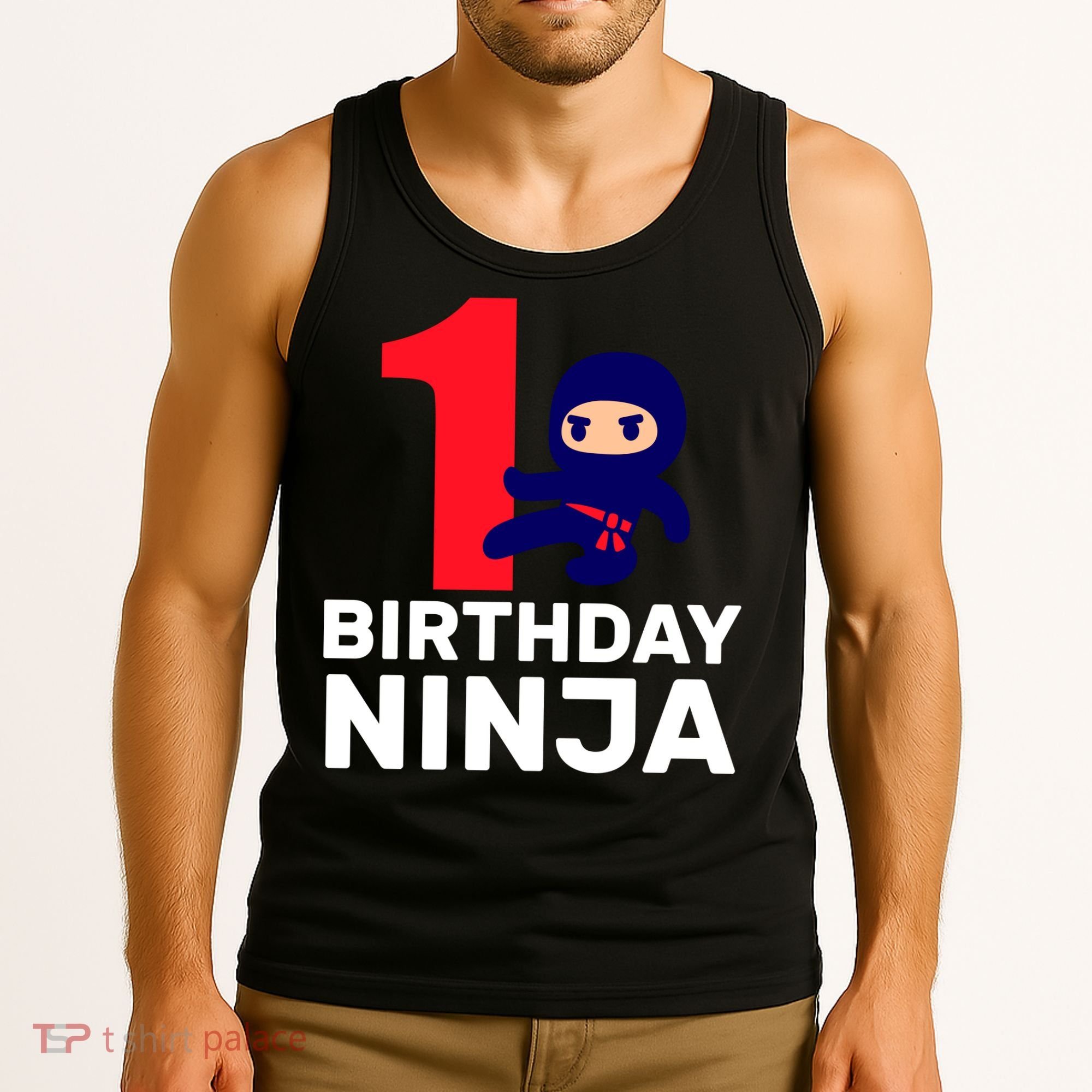 1st Birthday Ninja  Tank Top