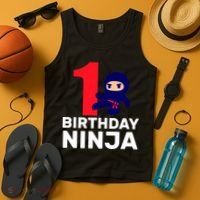 1st Birthday Ninja  Tank Top thumb 4