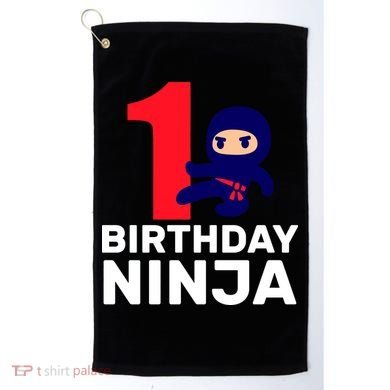 1st Birthday Ninja  Golf Towel