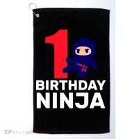 1st Birthday Ninja  Golf Towel thumb 0