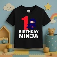 1st Birthday Ninja  Toddler T-Shirt thumb 3