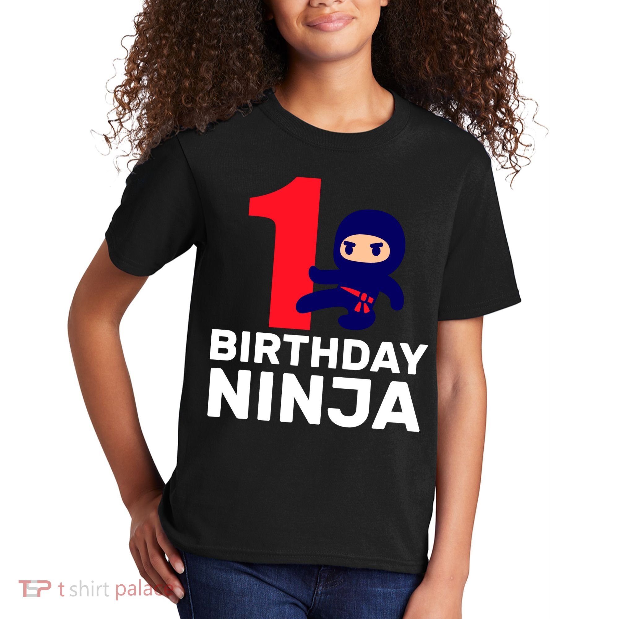 1st Birthday Ninja  Kids T-Shirt