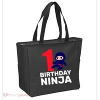 1st Birthday Ninja  Tote Bag thumb 2