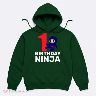 1st Birthday Ninja Hoodie