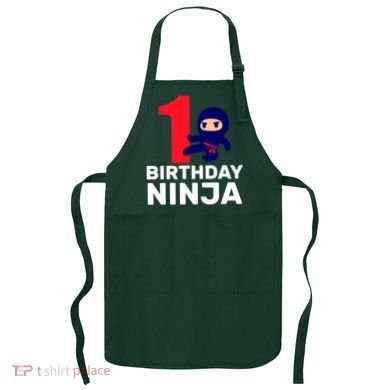 1st Birthday Ninja  Apron