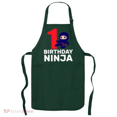 1st Birthday Ninja  Apron