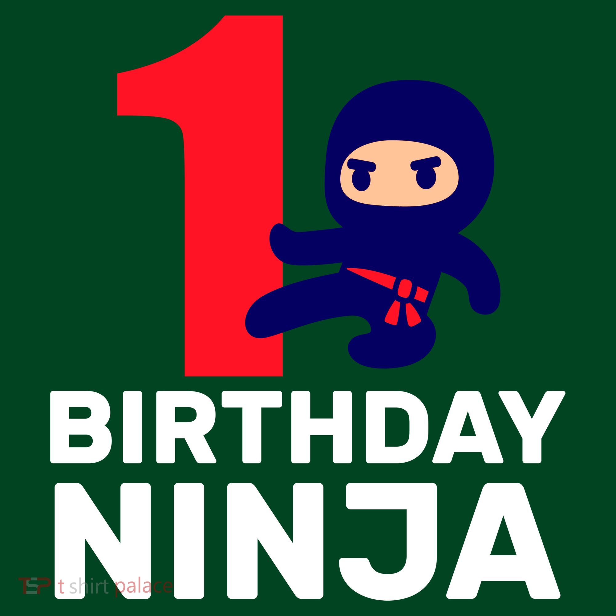 1st Birthday Ninja  Apron