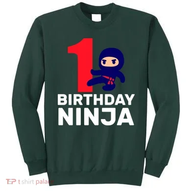 1st Birthday Ninja  Sweatshirt