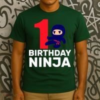 1st Birthday Ninja  T-Shirt thumb 3