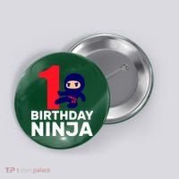 1st Birthday Ninja  Button thumb 0
