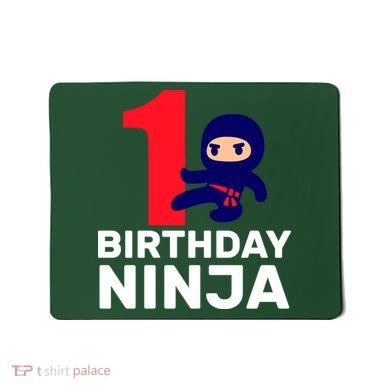 1st Birthday Ninja  Mousepad