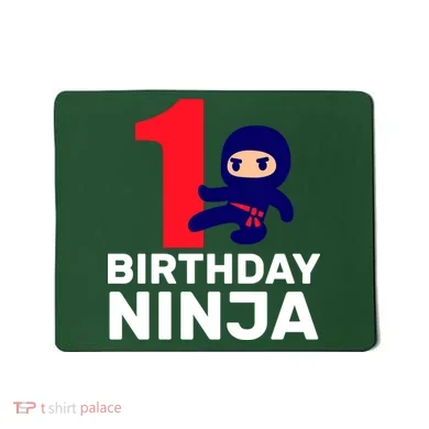 1st Birthday Ninja  Mousepad