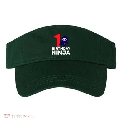 1st Birthday Ninja  Visor