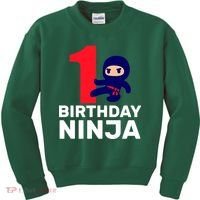 1st Birthday Ninja  Kids Sweatshirt thumb 0