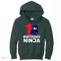 1st Birthday Ninja  Kids Hoodie thumb 0