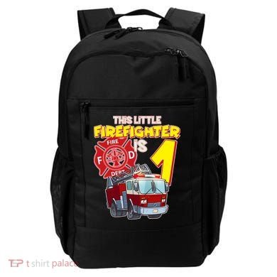 1st Birthday This Little Firefighter Is 1 Backpack