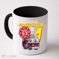 1st Birthday This Little Firefighter Is 1 Coffee Mug thumb 0