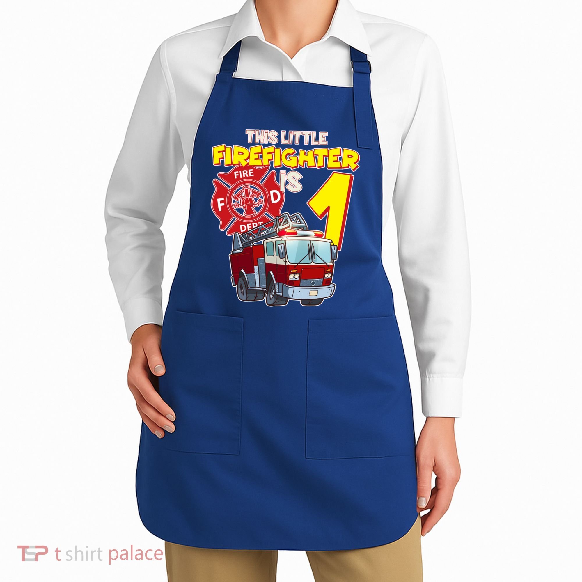 1st Birthday This Little Firefighter Is 1 Apron