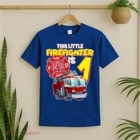 1st Birthday This Little Firefighter Is 1 T-Shirt thumb 2