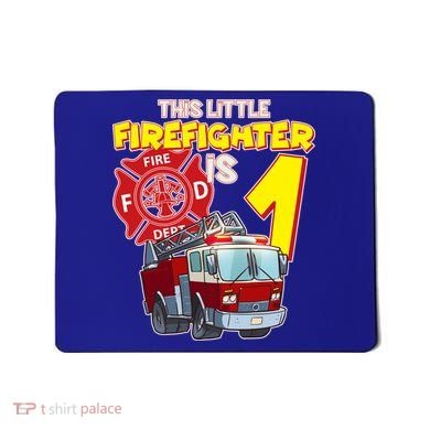1st Birthday This Little Firefighter Is 1 Mousepad