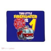 1st Birthday This Little Firefighter Is 1 Mousepad thumb 0