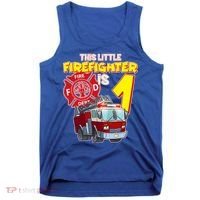 1st Birthday This Little Firefighter Is 1 Tank Top thumb 0