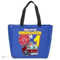 1st Birthday This Little Firefighter Is 1 Tote Bag thumb 0