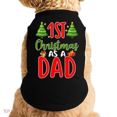 1st Christmas As A Dad Doggie Tank