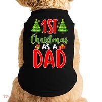 1st Christmas As A Dad Doggie Tank thumb 0