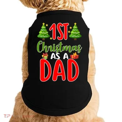 1st Christmas As A Dad Doggie Tank