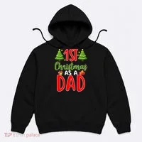 1st Christmas As A Dad Hoodie thumb 0