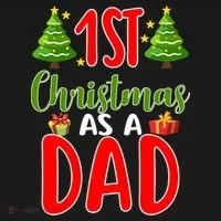 1st Christmas As A Dad Bucket Hat thumb 4