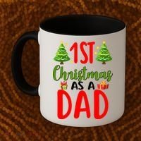 1st Christmas As A Dad Coffee Mug thumb 2