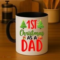1st Christmas As A Dad Coffee Mug thumb 4
