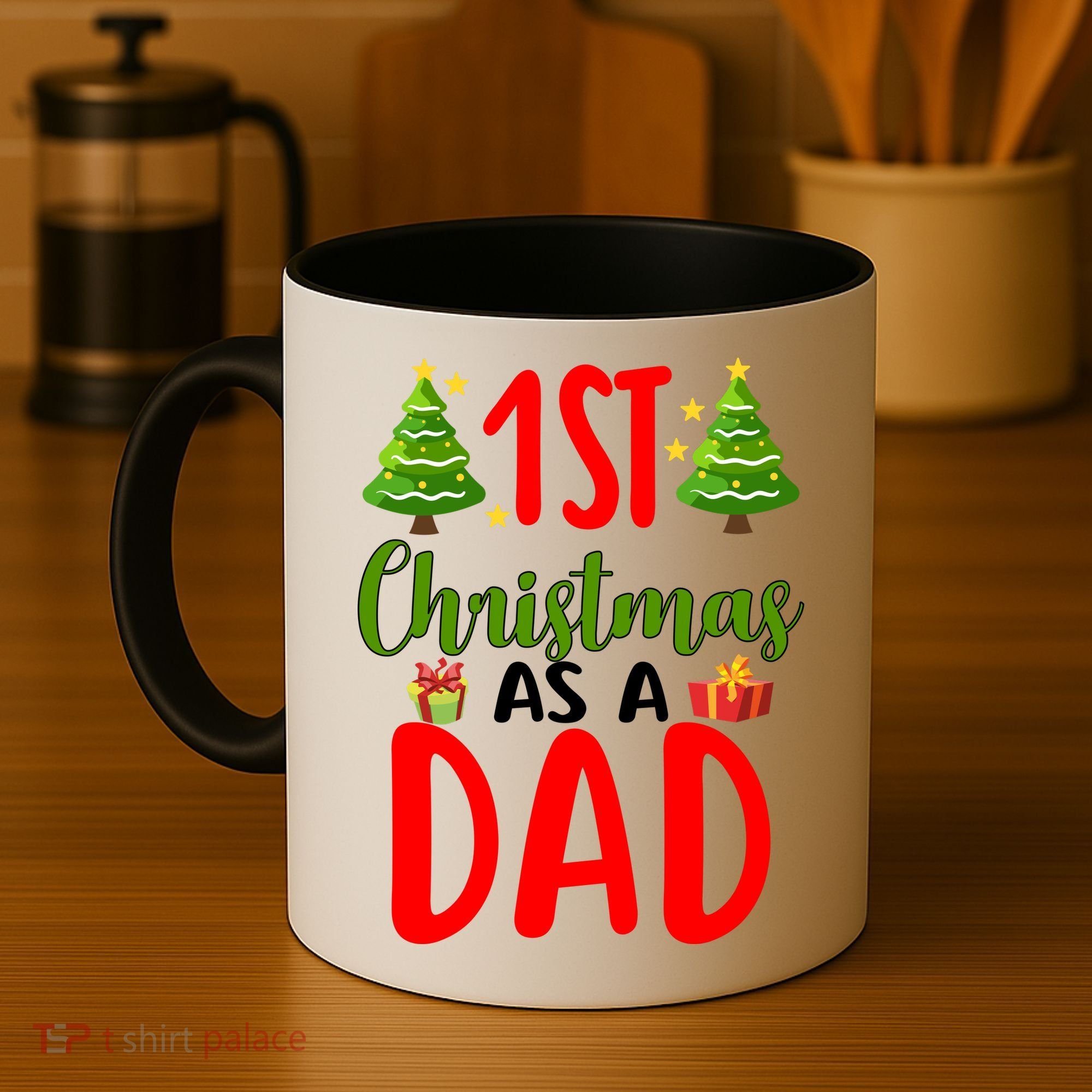 1st Christmas As A Dad Coffee Mug