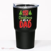 1st Christmas As A Dad Tumbler thumb 0