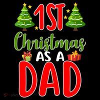1st Christmas As A Dad Toddler Hoodie thumb 2